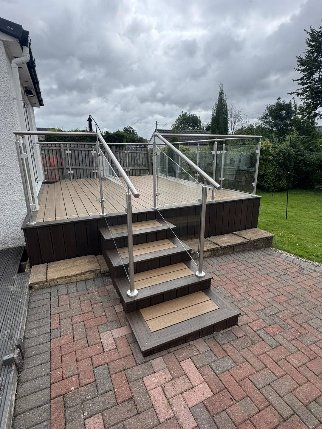 Glasgow Fencing Contractors decking and fencing project